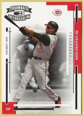 2004 Donruss Throwback Threads Ken Griffey Jr. Cincinnati Reds 56 - Image 1 of 2