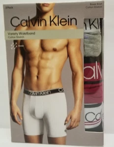 CALVIN KLEIN 3 PACK BOXER BRIEFS-SIZE L - Picture 1 of 6
