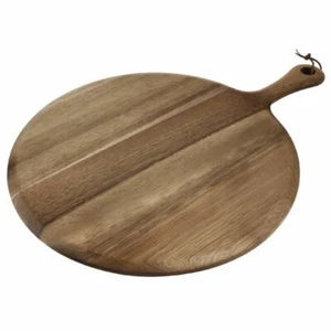 Olympia Acacia Paddle Board Round 355x15mm - 135mm handle - Picture 1 of 7