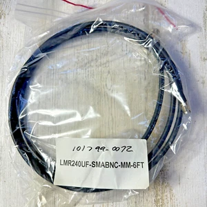 LMR-240 UF 6ft SMA Male to BNC Male Times Microwave Ultraflex Coaxial Cable - Picture 1 of 10