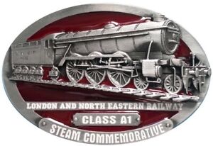 L.N.E.R. Class A1 Steam Train Belt Buckle with Belt, Railway, Dragon Designs