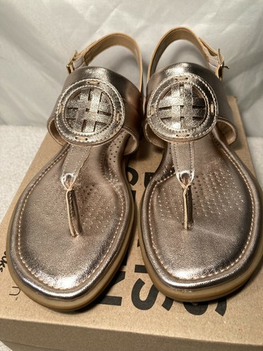 Sandali bassi Clarks donna Reyna Glam oro ecopelle UK 3 5 D 36