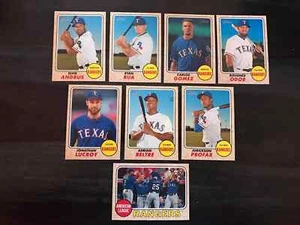 2017 Topps Heritage TEXAS RANGERS Base Team Set of (8) - Picture 1 of 1
