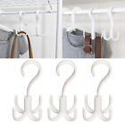  3 Pcs Belt Hanger Hook White Hooks for Hanging Tie Organizer