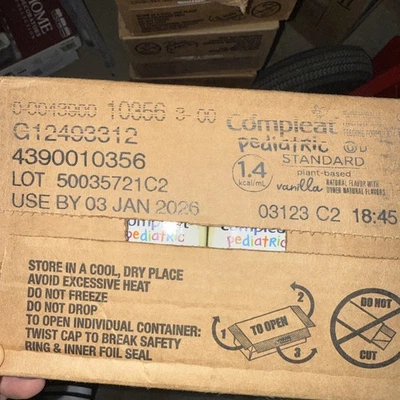 (24 paquetes) Nestlé Compleat Base Planta Estándar 1.4 Sabor Vainilla Exp. 1/14/2026 Foto 1 de 3