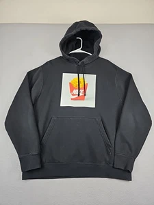 Sudadera pulóver con capucha Nike Sole Food para hombre talla grande negra gofre papas fritas - Imagen 1 de 8