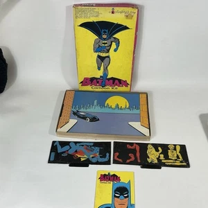 Vintage 1966 Batman Cartoon Kit Colorforms Toy Joker Penguin DC 401 As-Is - Picture 1 of 17