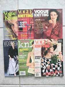Vogue Knitting and Knit 1 Magazine Lot of 6 Issues 1987 - 2007 Knitting Vintage - Picture 1 of 1