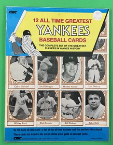 1980 TCMA: All Time New York Yankees Complete Team Set Ruth Mantle 12 Cards NOS - Picture 1 of 5