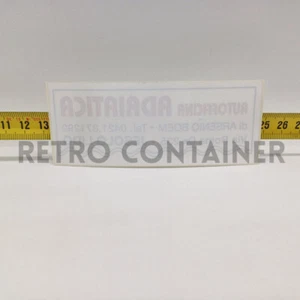 Adesivo Vintage Sticker Aufkleber 80's - Autofficina Adriatica Jesolo RIF. L-5 - Picture 1 of 1