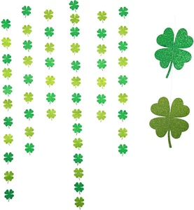 St Patrick'S Day Garlands/Shamrock Clover Banner/Lucky Irish Party Hanging Cutou - Picture 1 of 4