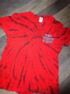 Victoria's secret PINK ~ top shirt t-shirt ~ LARGE USA patriotic 4th of July - Picture 1 of 5