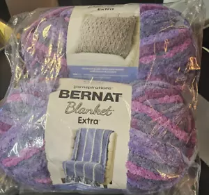 BERNAT Yarn Blanket Extra Yarnspirations 161027 Purple Sunset 10.5 oz NEW 2 pack - Picture 1 of 5