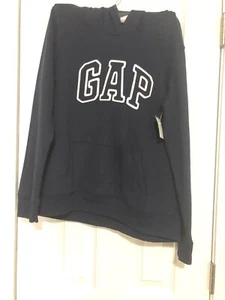 Gap sweatshirt hooded Logo blue size L - Picture 1 of 2