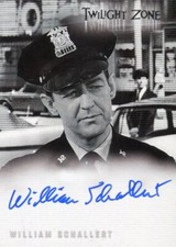 Twilight Zone 4 Science and Superstition William Schallert Autograph Card A-83