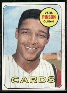 1969 Topps #160 Vada Pinson VG Pen mark on back - Picture 1 of 2