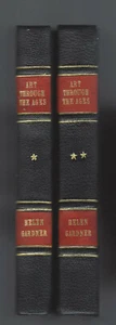 set of 2 custom bound War Department ART THROUGH AGES Helen Gardner VOLs 1&2 - Picture 1 of 2