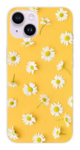 Coque en silicone imprimée compatible Apple iPhone 14 Marguerittes - Photo 1 sur 3