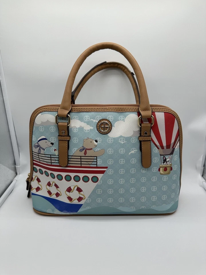 Giani BerninI Cruising Bears Dome Satchel Bag - Image 1 of 4