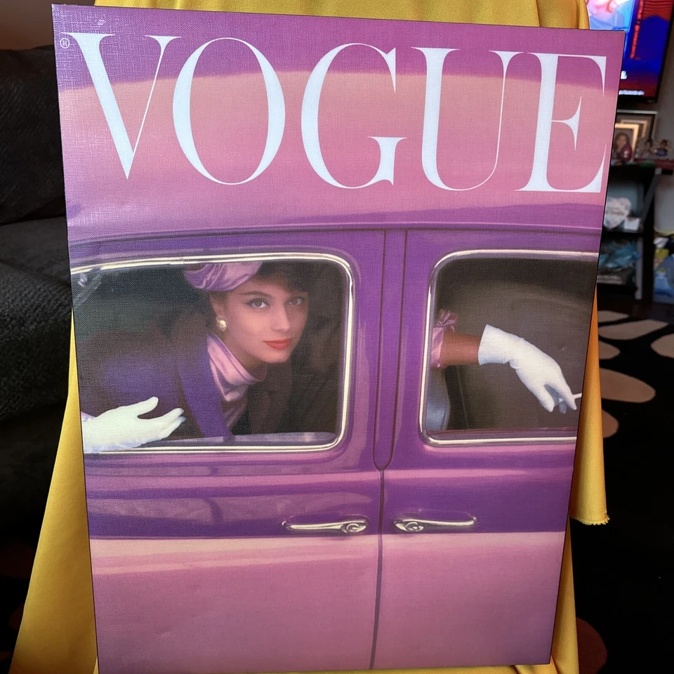 复古 The Vogue 1950 年代 Cloche 帽子粉色紫色 — 第 1/4 张图片