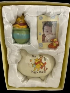 Baby My First Andenken Set Sparschwein, Rahmen, Schmuck Kanne Baby Geschenk NEU! - Bild 1 von 7