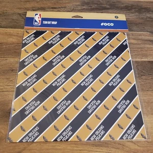 FOCO NEW NEW ORLEANS PELICANS WRAPPING PAPER NBA 3 SHEETS OF 20" x 30" - Picture 1 of 3