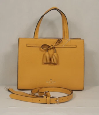 Cartera pequeña Kate Spade Hayes de cuero granulado amarillo WKRU6971 - NUEVA CON ETIQUETAS $359 Foto 1 de 4