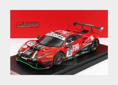 1:43 LOOKSMART Ferrari 488 Gt3 Evo #33 24H Spa 2021 Hites Crestani Perel LSRC107 - Immagine 1 di 2