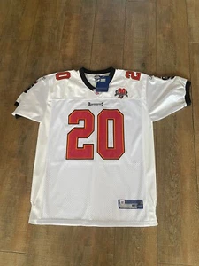 Ronde Barber Reebok NWT Buccaneers Authentic On-Field White RARE 30th Ann Patch - Picture 1 of 5