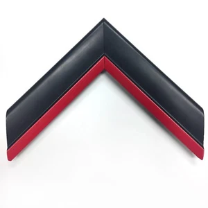 Marco de madera listo para usar de 1 5/8" (negro y rojo) - Imagen 1 de 8