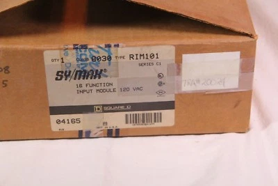 Sy/Max 8030 RIM-101 Input Module 120VAC 50/60Hz Square D Used 8030RIM101 - Изображение 1 из 4