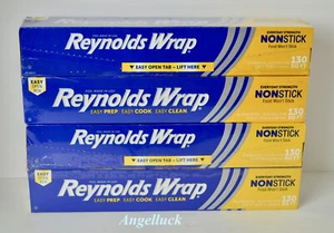 Lot of 4 Reynolds Wrap Non-stick Aluminum Foil 130 Sq. Ft. Each - Imagen 1 de 3