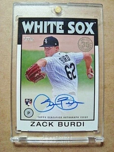2021 Zack Burdi Topps Series 1 Autograph 1986 Parallel 35th Anniversary RC MINT - Picture 1 of 2