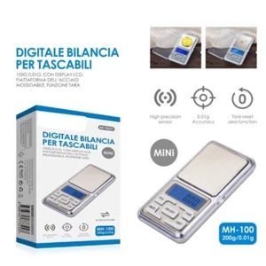 Bilancino Mini Bilancia di Precisione Digitale 0,01 - 200 Grammi Lcd Tara - Foto 1 di 6