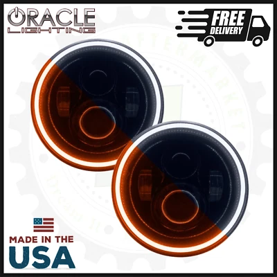 Oracle Switchback Led Halo Headlights | Fits 2007-2018 Jeep Wrangler JK - Image 1 of 4