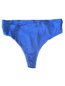 Warner's Blue Microfiber Moisture Wick Thong Sissy Panty Underwear Size XLARGE - Picture 1 of 3