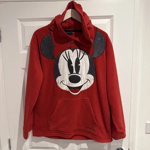 Disneyland Paris Disney Minnie Mouse Red Fleece Hoodie Size XXL - Picture 1 of 5