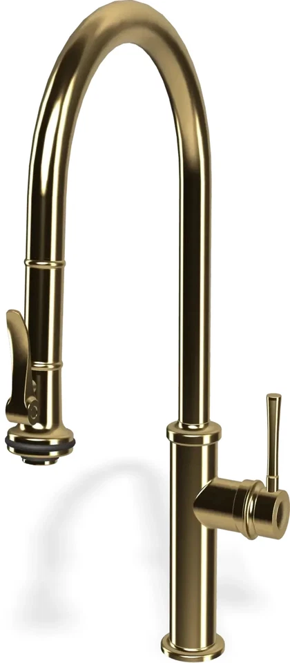 Grifo de cocina extraíble Graff G-4130-LM6 PB Segovia – PVD de latón pulido Foto 1 de 1