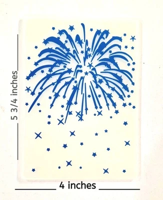 Carpeta de fuegos artificiales en relieve, álbumes de recortes, fabricación de tarjetas, suministros de artesanía Foto 1 de 4