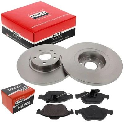 MAPCO 2 Dischi Freno Ø281mm + Pastiglie Asse Ant. Adatto A per Alfa Romeo 147 - Immagine 1 di 2