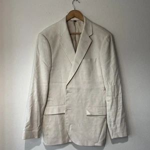 J.Crew Ludlow Men's Cotton Linen Blazer Jacket Slim 42R Career classic FLAW - Picture 1 of 21
