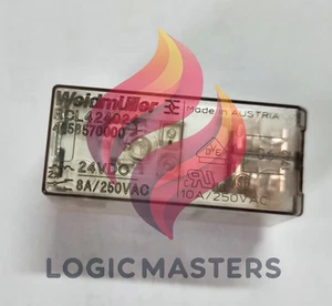 RCL424024 24VDC Przekaźnik mocy Weidmuller 8 pinów 10A 250VAC x 1PC NOWY - Zdjęcie 1 z 2