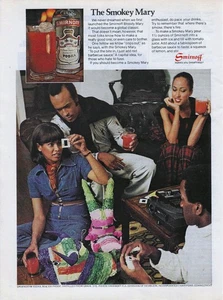 Anuncio impreso de vodka Smirnoff 1986 "The Smokey Mary" proyector de diapositivas - Imagen 1 de 7