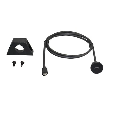 Car Mount Type C Male to Female Extension Cable Charging Data Audio Video - Image 1 of 4