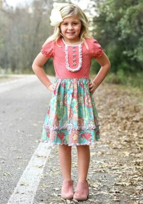 Nuevo con etiquetas Vestido Niñas MATILDA JANE Maravilla Bonito en Patrones Talla 14 NUEVO Foto 1 de 4