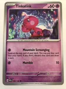 Pokémon TCG Paradox Rift Tinkatink 082/182 NM - Picture 1 of 2