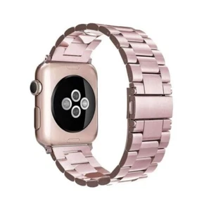 BANDA DE ENLACE DE ACERO INOXIDABLE ORO ROSA PARA Apple Watch 38MM/40MM - Imagen 1 de 1