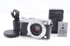 Nikon 1 J5 mirrorless single-lens camera silver body w/Body cap, battery,charger
