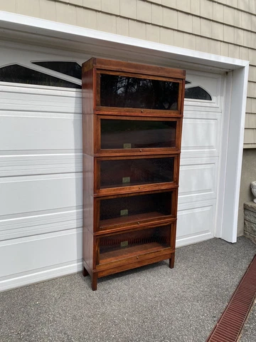 antique barrister bookcase globe wernicke lawyer stacking sectional bookcase Cover