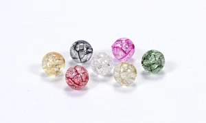 20 Stk. Acrylperlen Crackle Perlen rund 10mm Crack Crash Perle Farbauswahl - Bild 1 von 9